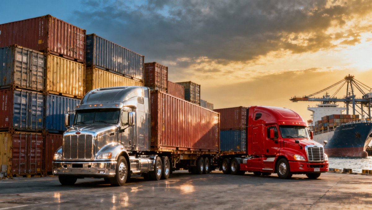 Asia-Europe Truck Export Freight Tops $5,200/TEU
