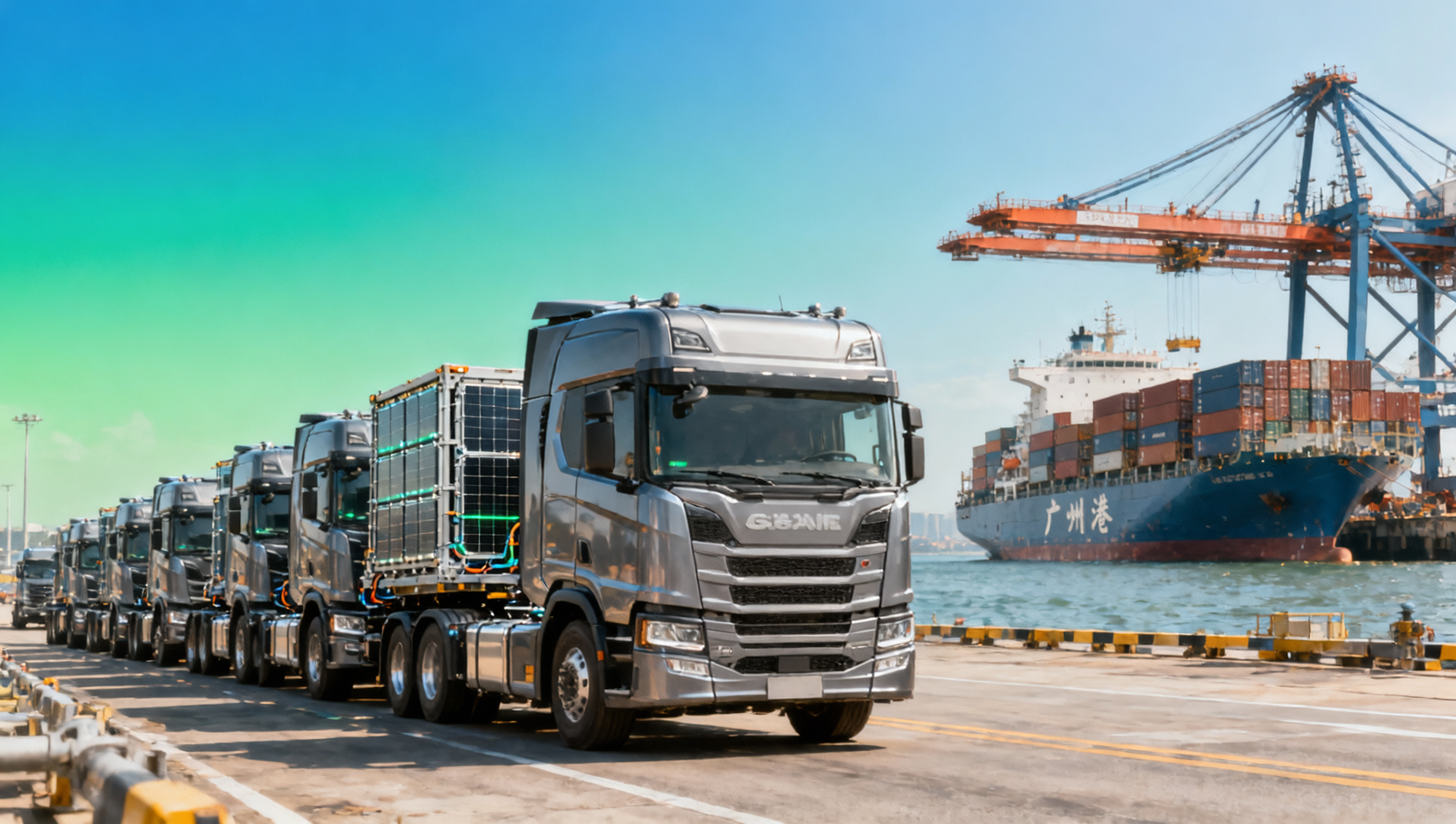 Guangdong Sets EV Truck Export Record as Port Clearance Accelerates Guangdong Sets EV Truck Export Record as Port Clearance Accelerates