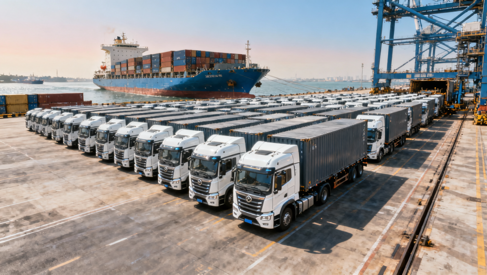 Guangdong sets record with 883 Chinese electric heavy trucks exported in one shipment Guangdong sets record with 883 Chinese electric heavy trucks exported in one shipment