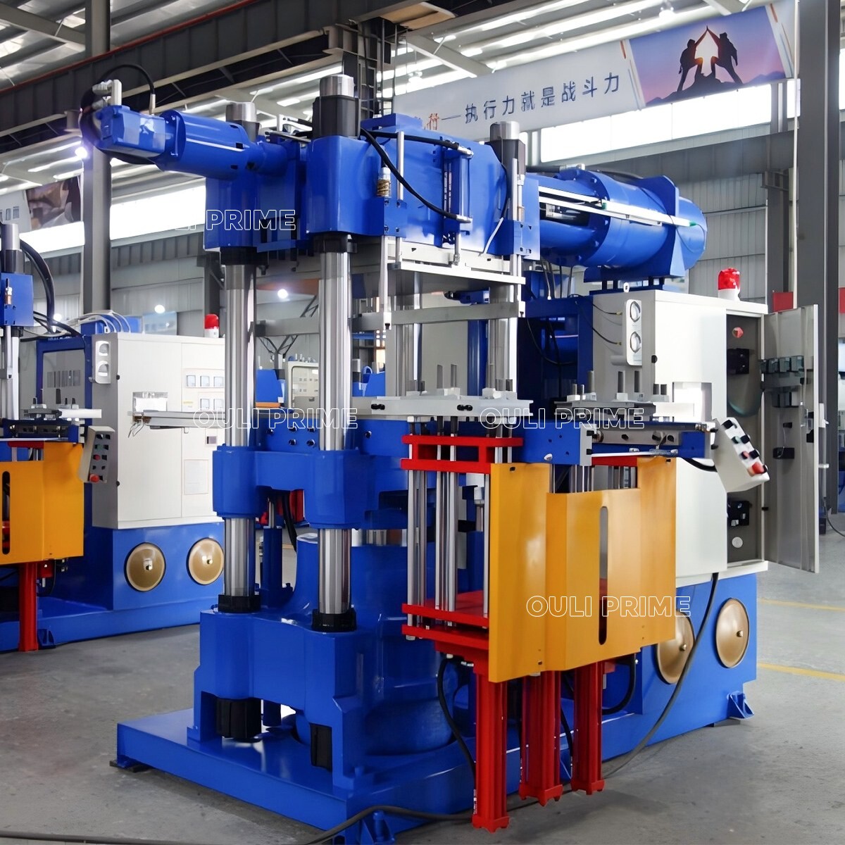 Rubber vulcanizer vacuum molding press machine