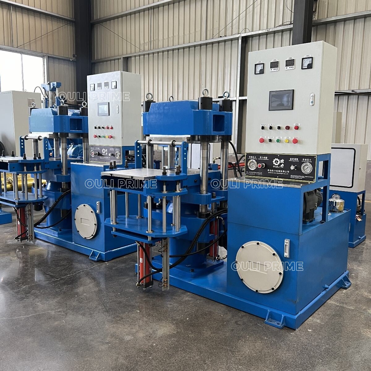 Rubber vulcanizer vacuum molding press machine