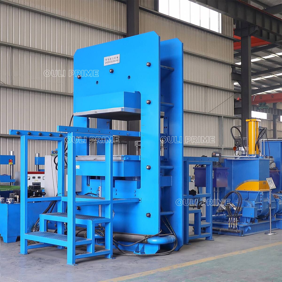 Frame type rubber vulcanizing press machine