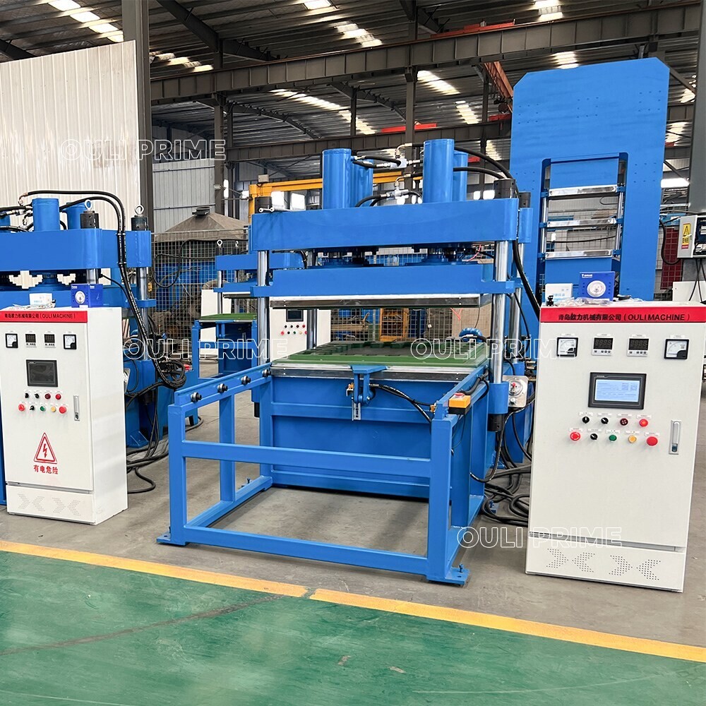 With Ejector Type rubber Tile mat making machine