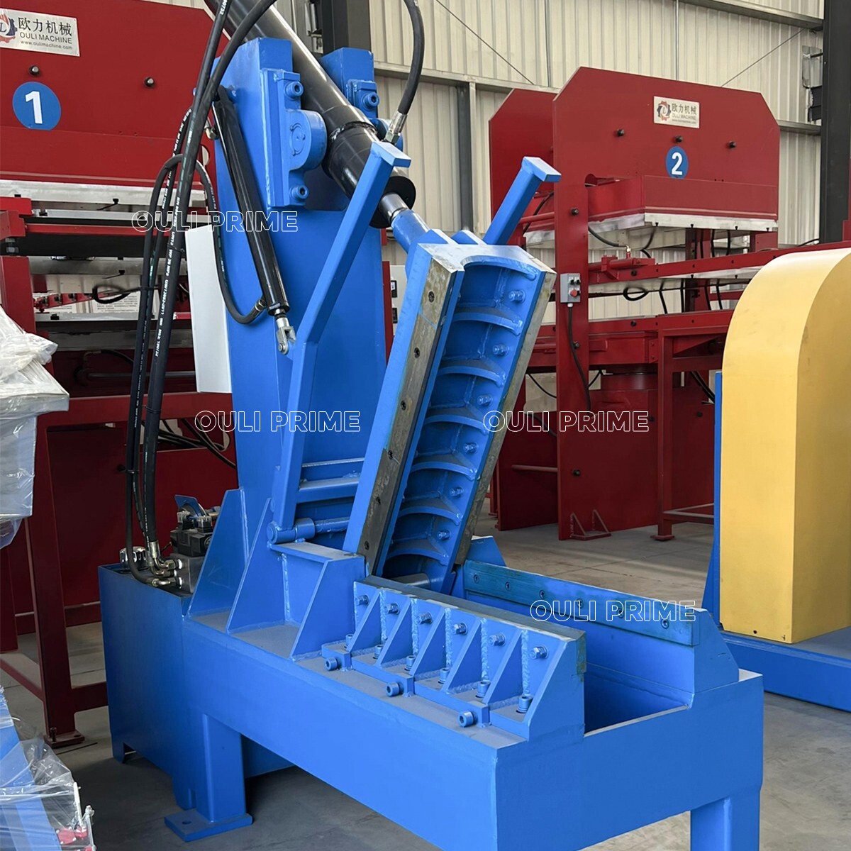Hydraulic Tire Cutter / Scrap Tyre Cutting Machine