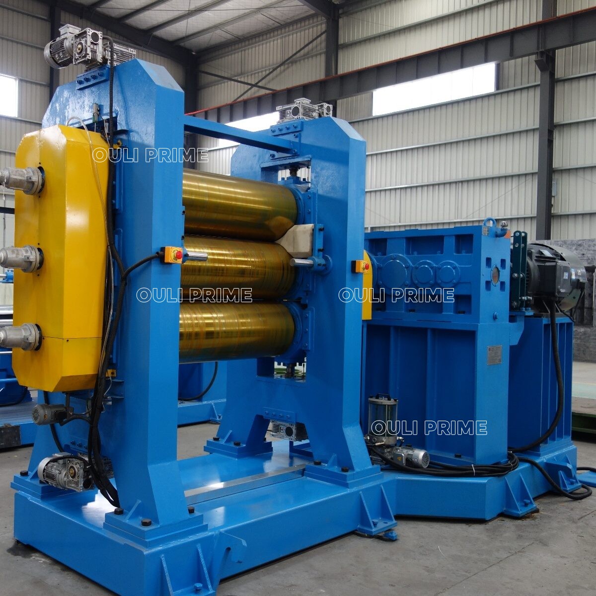 3 roll rubber calender machine / rubber sheet making machine