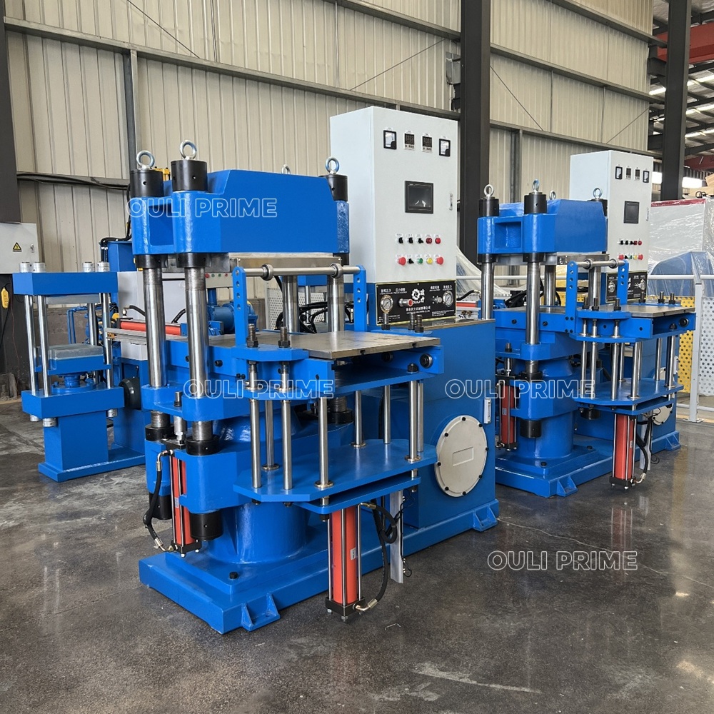 Rubber vulcanizer vacuum molding press machine