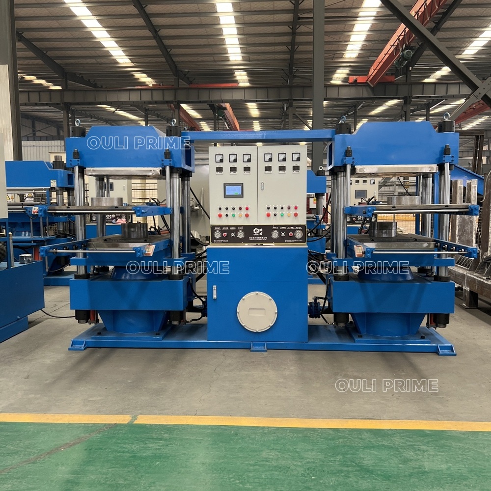 Rubber vulcanizer vacuum molding press machine