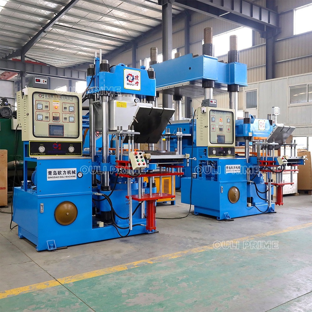 Rubber vulcanizer vacuum molding press machine