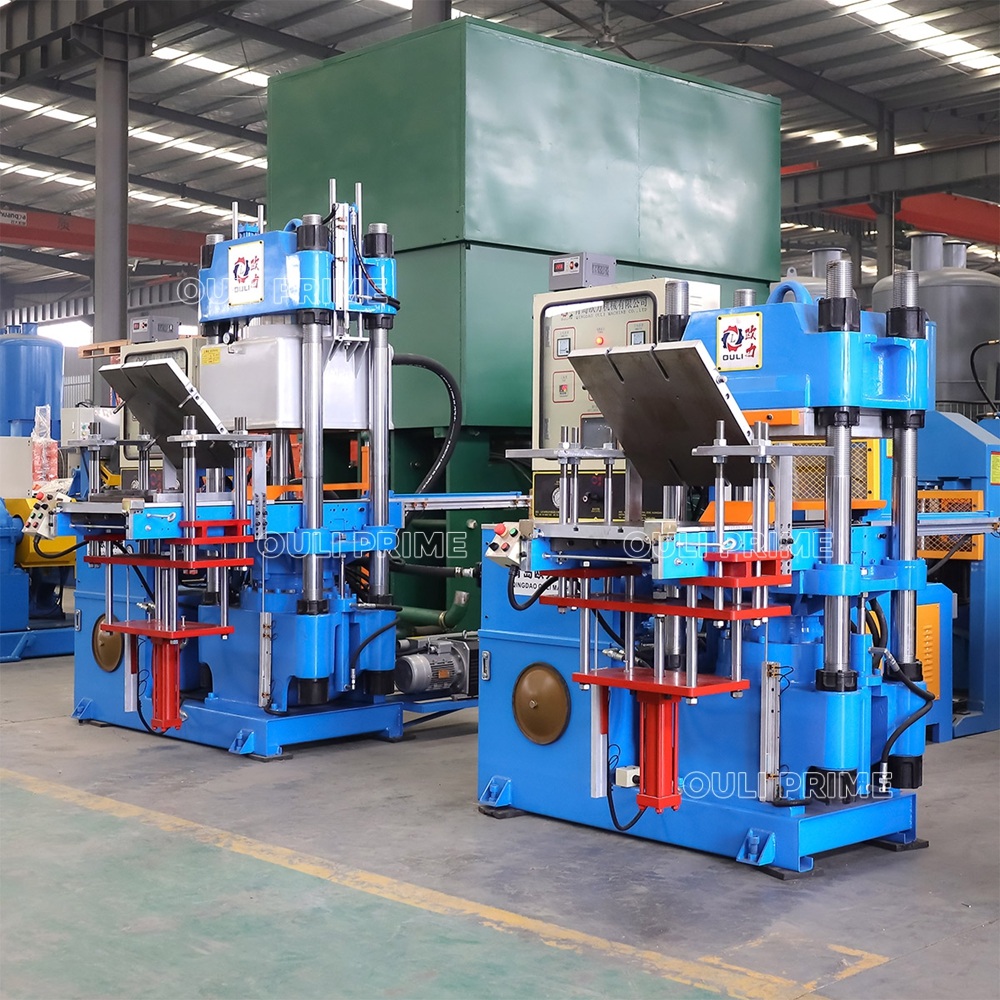Rubber vulcanizer vacuum molding press machine