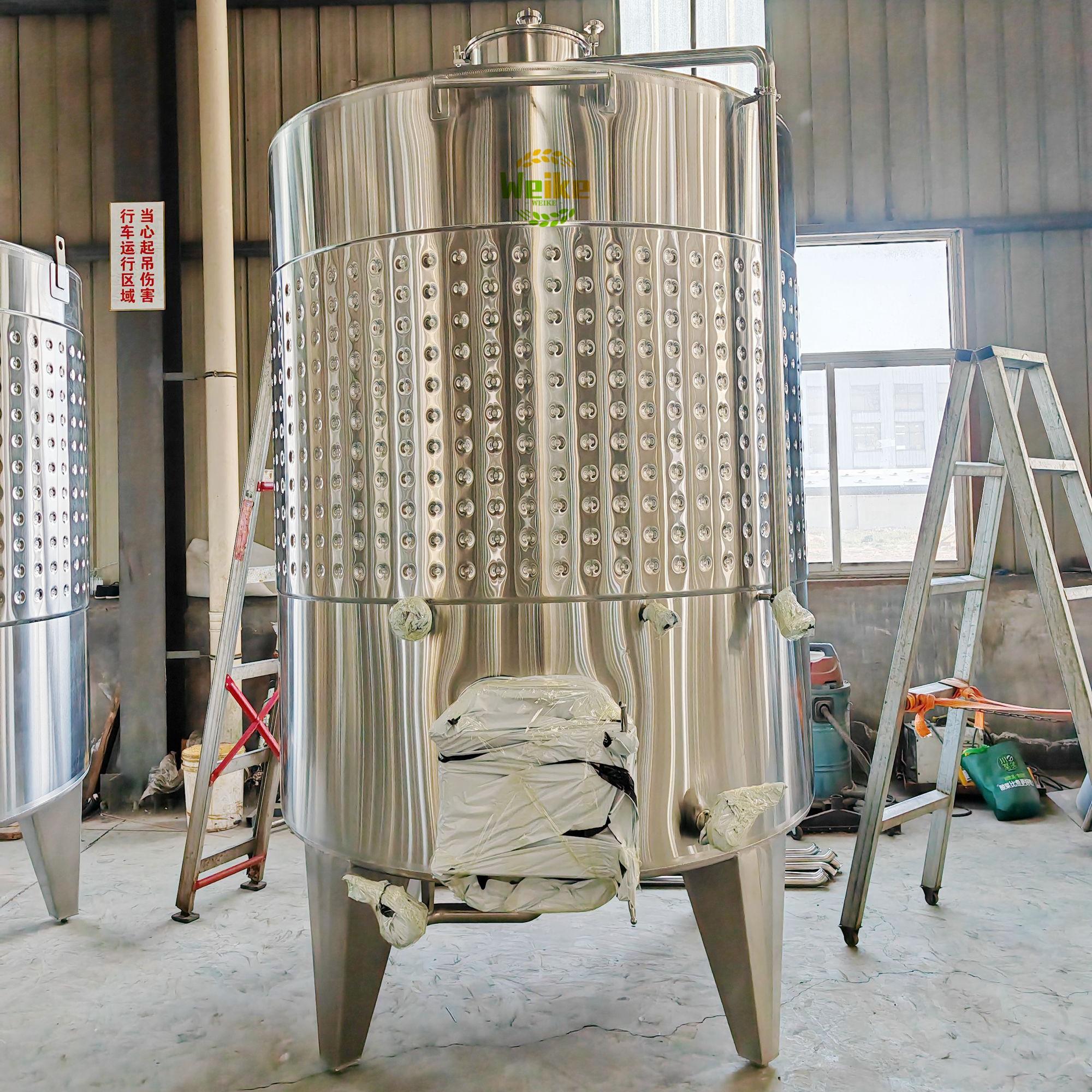 1000L stainless steel wine fermentation tanks