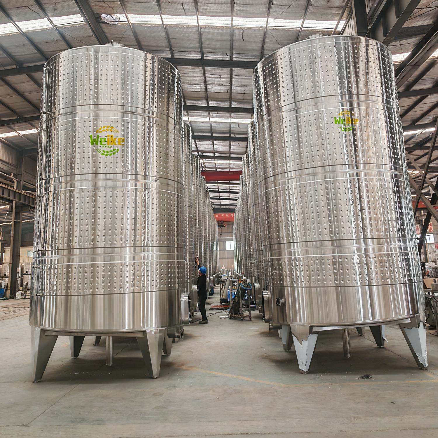 20000L stainless steel closed wine tanks