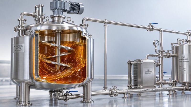 Choosing a Mixing Tank Agitator for High-Viscosity Beverage Syrups Choosing a Mixing Tank Agitator for High-Viscosity Beverage Syrups