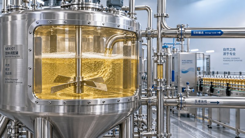 Why Your Beverage Mixing Tank Creates Foam—and How to Reduce It Por que seu tanque de mistura de bebidas gera espuma — e como reduzi-la