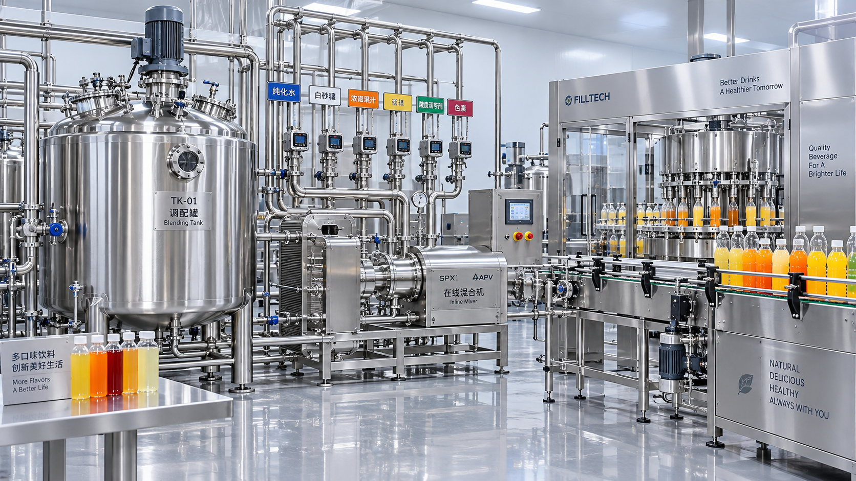 Reducing Flavor Carryover During Beverage Blending Tank Changeovers