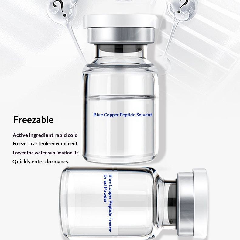 Blue copper peptide freeze-dried powder is used for facial soothing, softening, moisturizing, firming, and removing red blood streaks on sensitive skin Blue copper peptide freeze-dried powder is used for facial soothing, softening, moisturizing, firming, and removing red blood streaks on sensitive skin