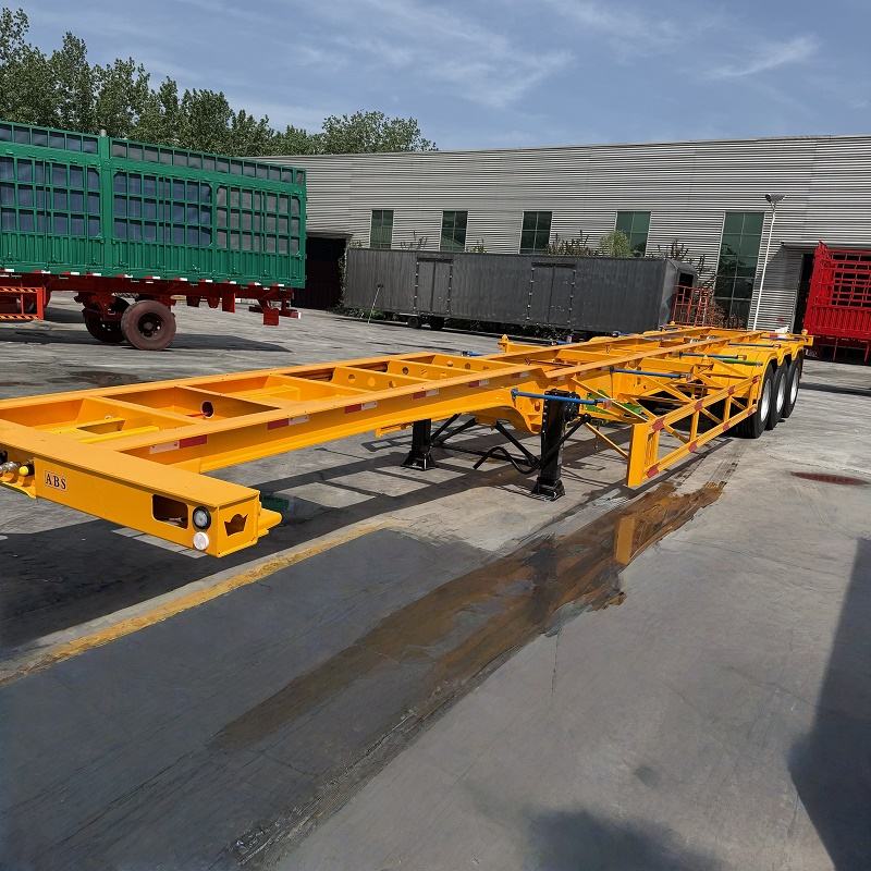 2 3 Axles 20 ft Container Skeleton Semi-trailer for Sale