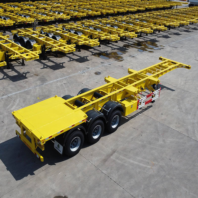 2 3 Axles 20 ft Container Skeleton Semi-trailer for Sale