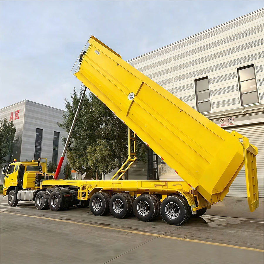 3-axle dump semi-trailer