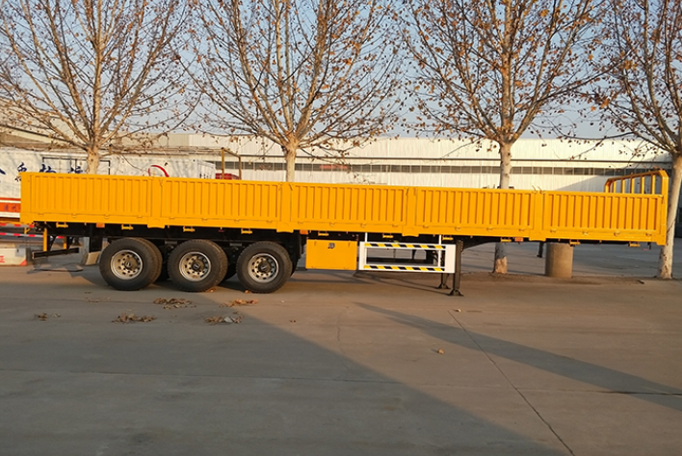 3 Axles Side Wall Sidewall Semi-Trailer 20ft 30ft 40ft Bulk and Container Transportation Truck Trailers