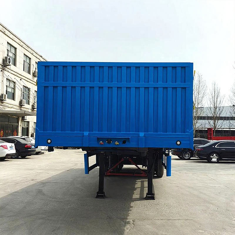 60 Ton Drop Side Wall Semi Trailer Sidewall 3 Axle Cargo Transport Truck Trailer 