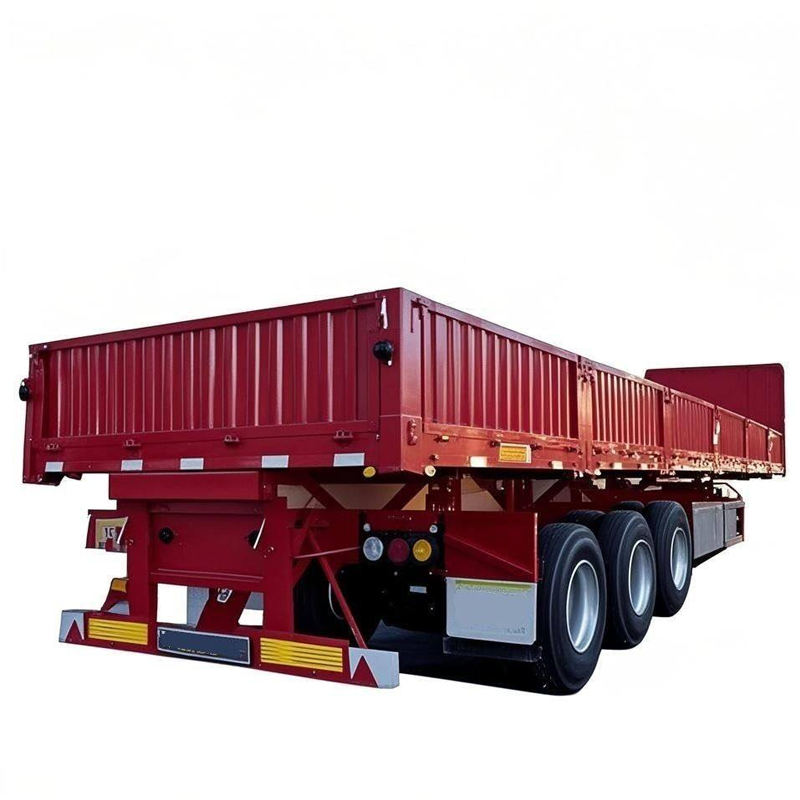 13m 3 Axle Fence Side Stake Dropside Flatbed Semi Trailer Fence Semi Truck Trailer