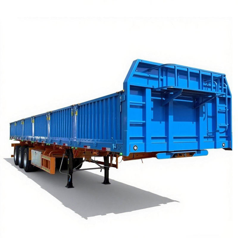 13m 3 Axle Fence Side Stake Dropside Flatbed Semi Trailer Fence Semi Truck Trailer
