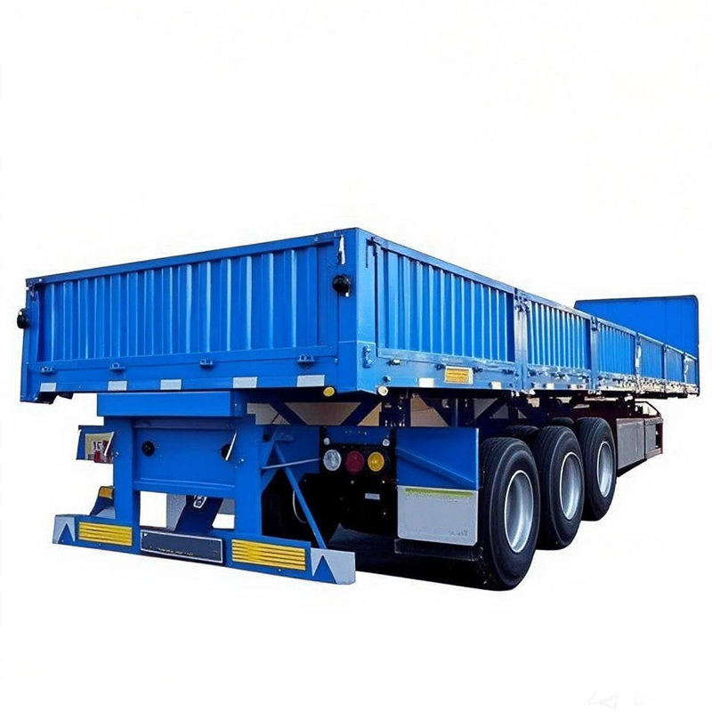 13m 3 Axle Fence Side Stake Dropside Flatbed Semi Trailer Fence Semi Truck Trailer