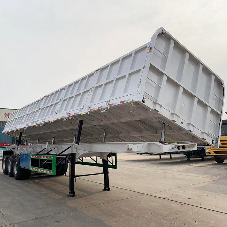 High-Bearing Capacity Compactor Side Rail Semi Trailer Truck Dump Side Wall Semi Trailer