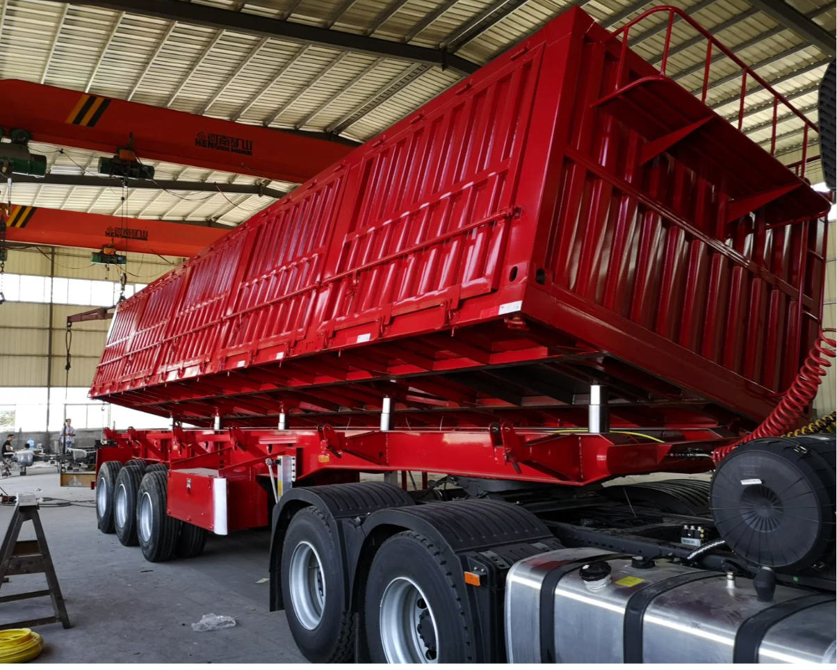 High-Bearing Capacity Compactor Side Rail Semi Trailer Truck Dump Side Wall Semi Trailer