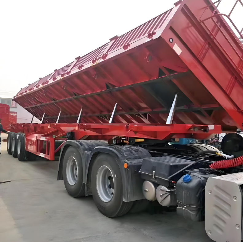 High-Bearing Capacity Compactor Side Rail Semi Trailer Truck Dump Side Wall Semi Trailer