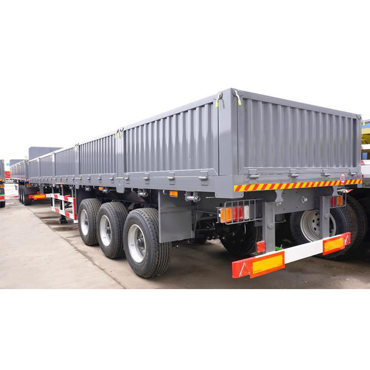3 Axles 40ft Side Wall Cargo Truck Trailer Fence Semi Trailer