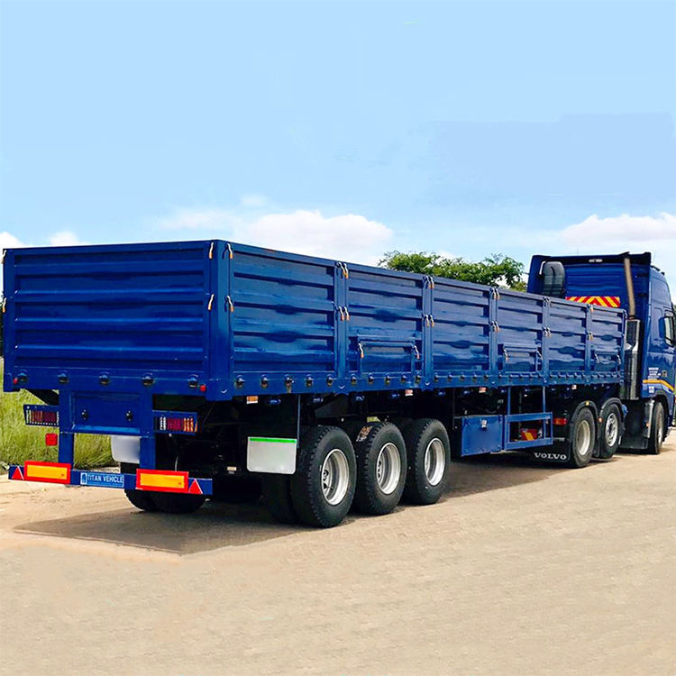3 Axles 40ft Side Wall Cargo Truck Trailer Fence Semi Trailer