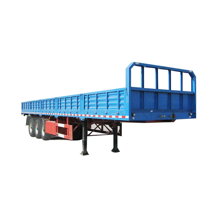 3 Axles 40ft Side Wall Cargo Truck Trailer Fence Semi Trailer