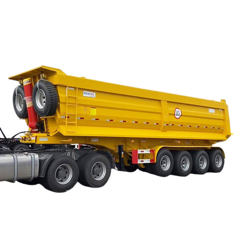 Heavy-duty Gravel Transport Vehicles ，Dumping Semi Trailers