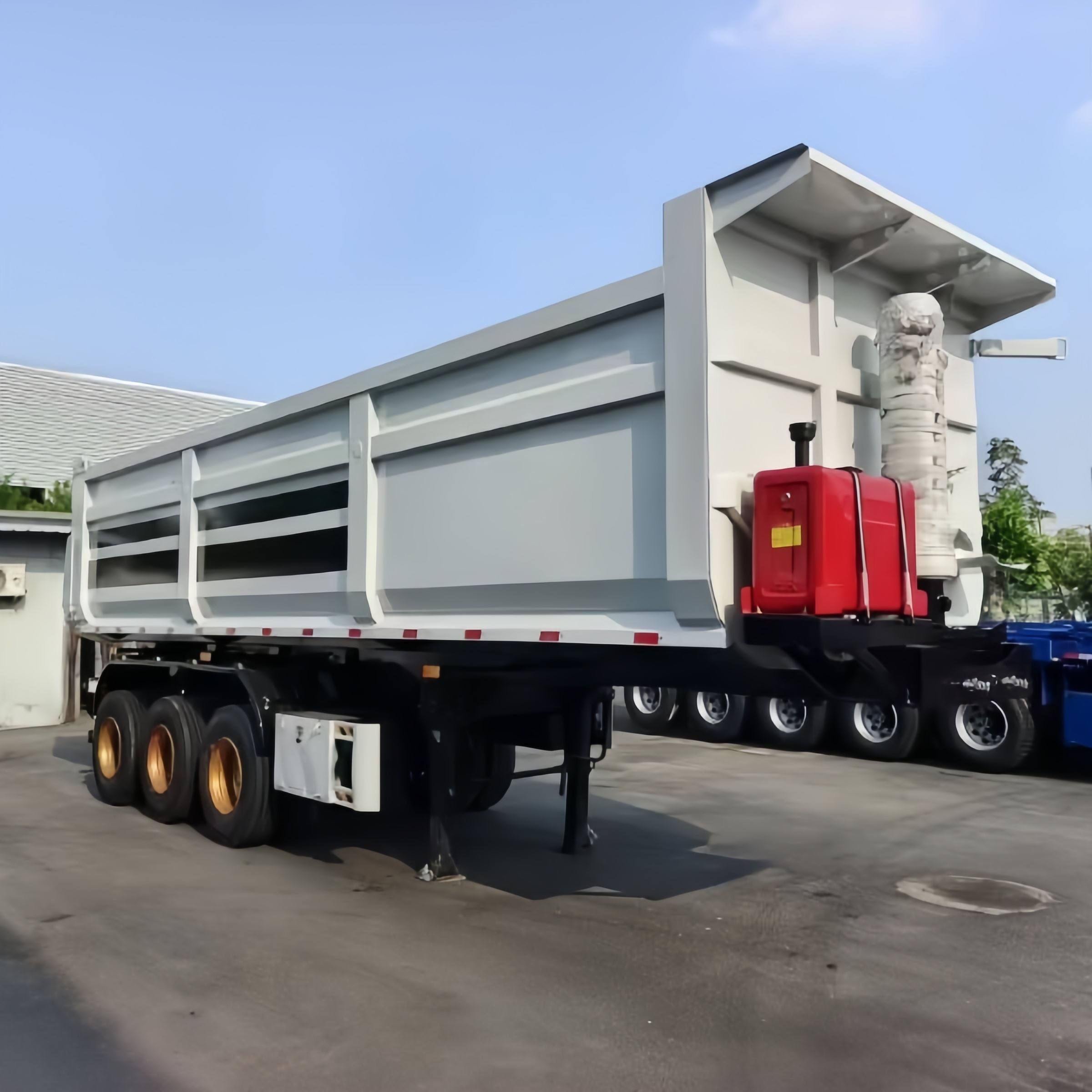 3-axle 60T Self-Dumping Dump Trailer Semi-Trailer 