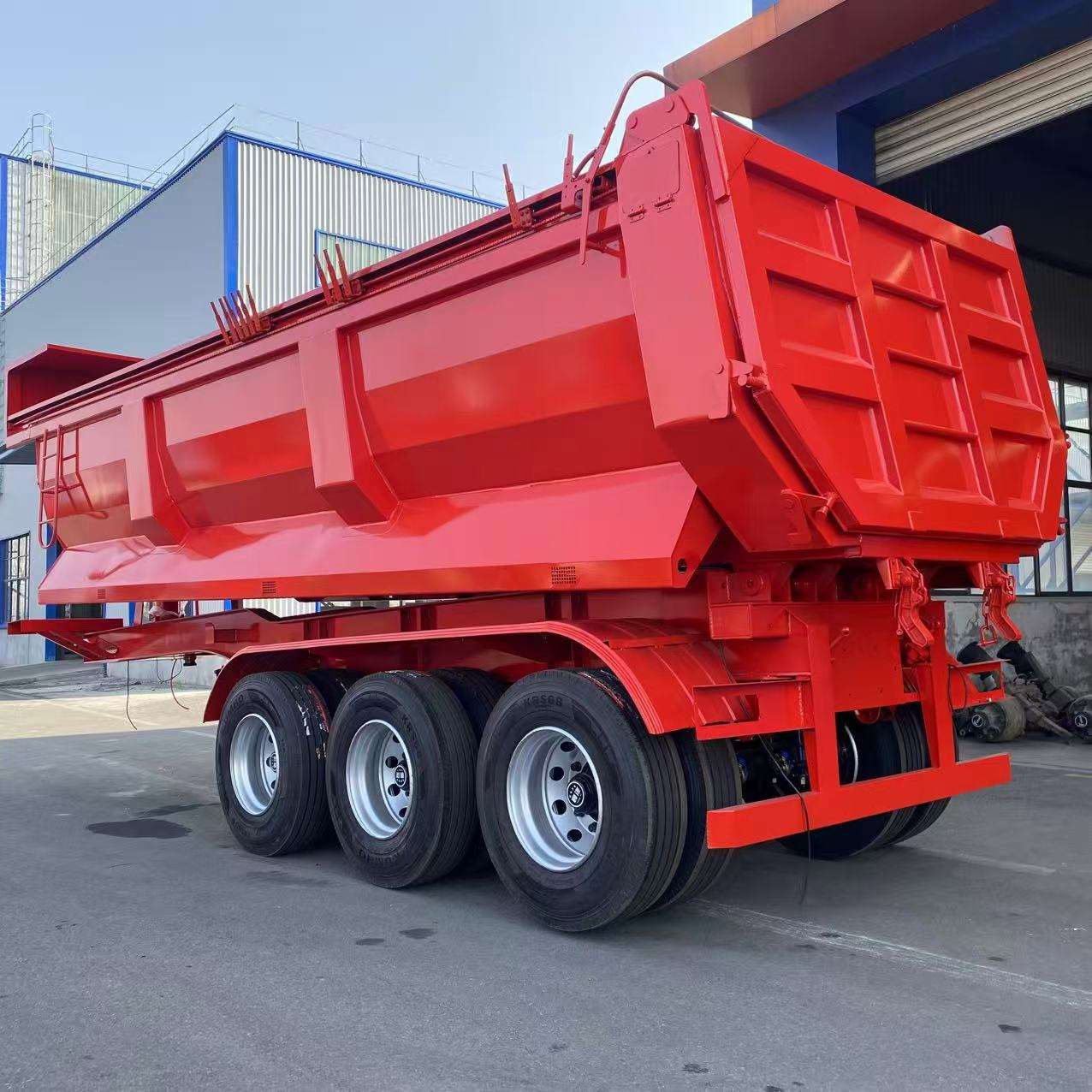 U-shaped agricultural and commercial dump semi-trailer