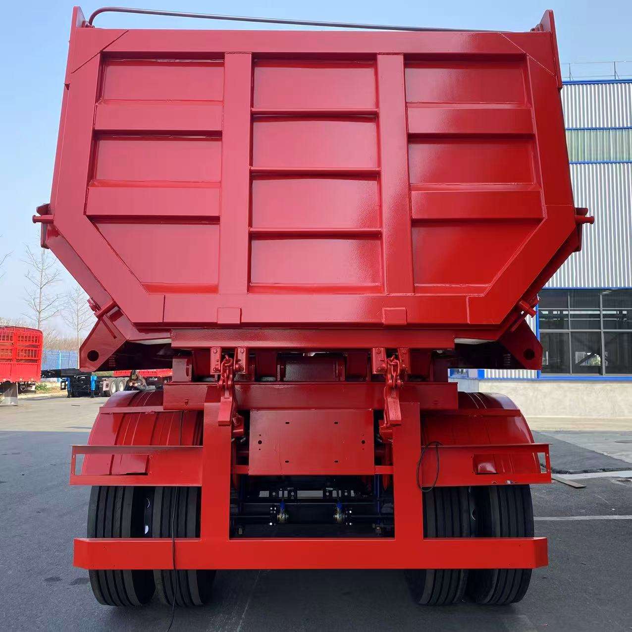U-shaped agricultural and commercial dump semi-trailer