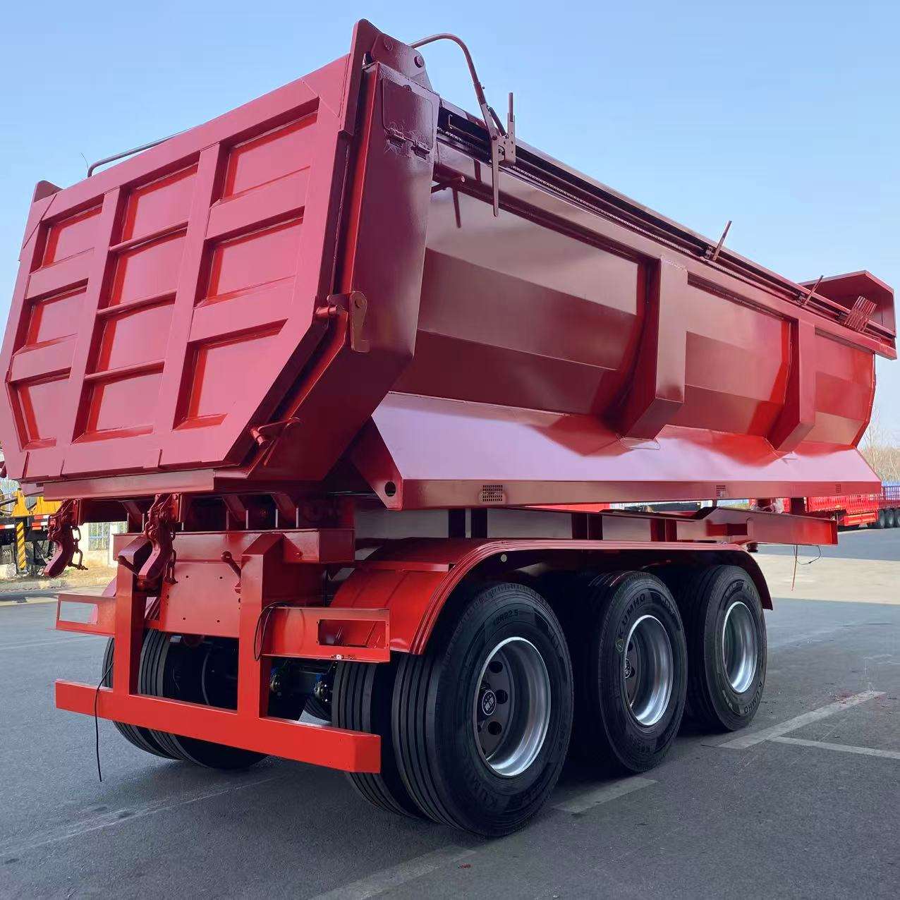 U-shaped agricultural and commercial dump semi-trailer