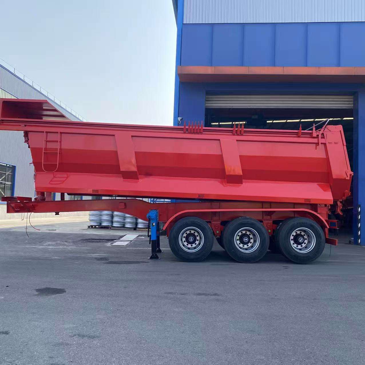 U-shaped agricultural and commercial dump semi-trailer