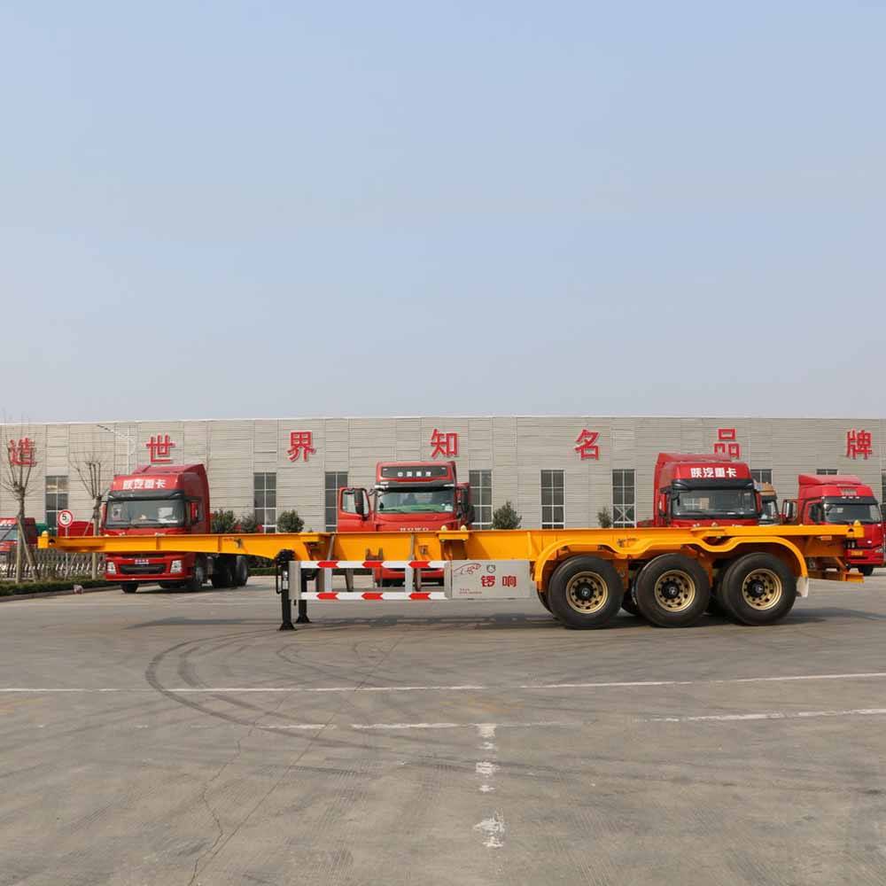 40FT 60Tons Skeleton Semi Trailer Terminal Container Semi Trailer