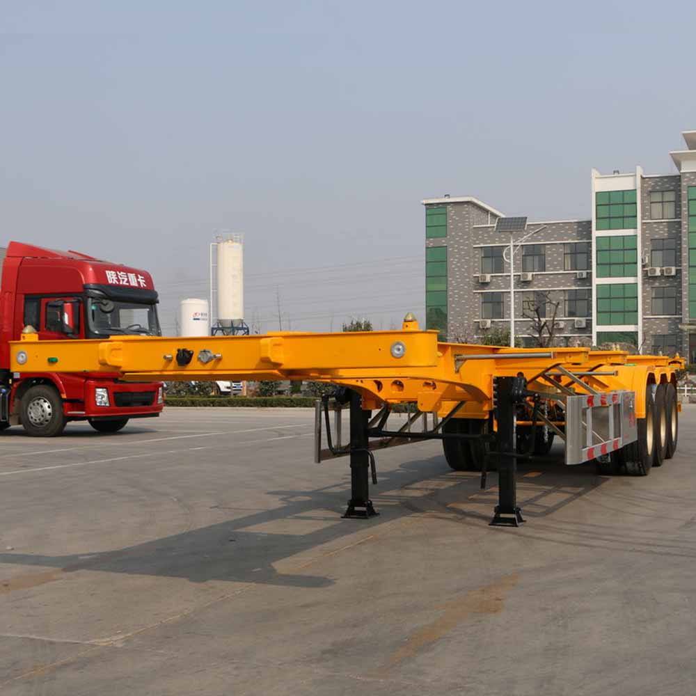 40FT 60Tons Skeleton Semi Trailer Terminal Container Semi Trailer
