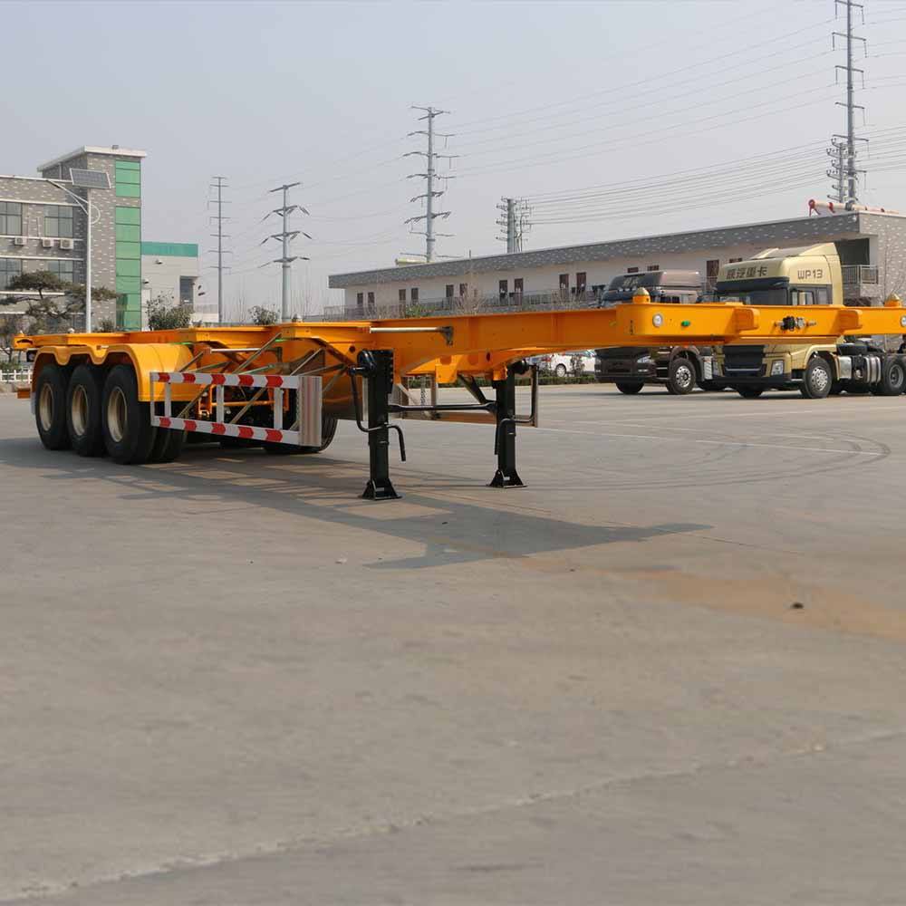 40FT 60Tons Skeleton Semi Trailer Terminal Container Semi Trailer