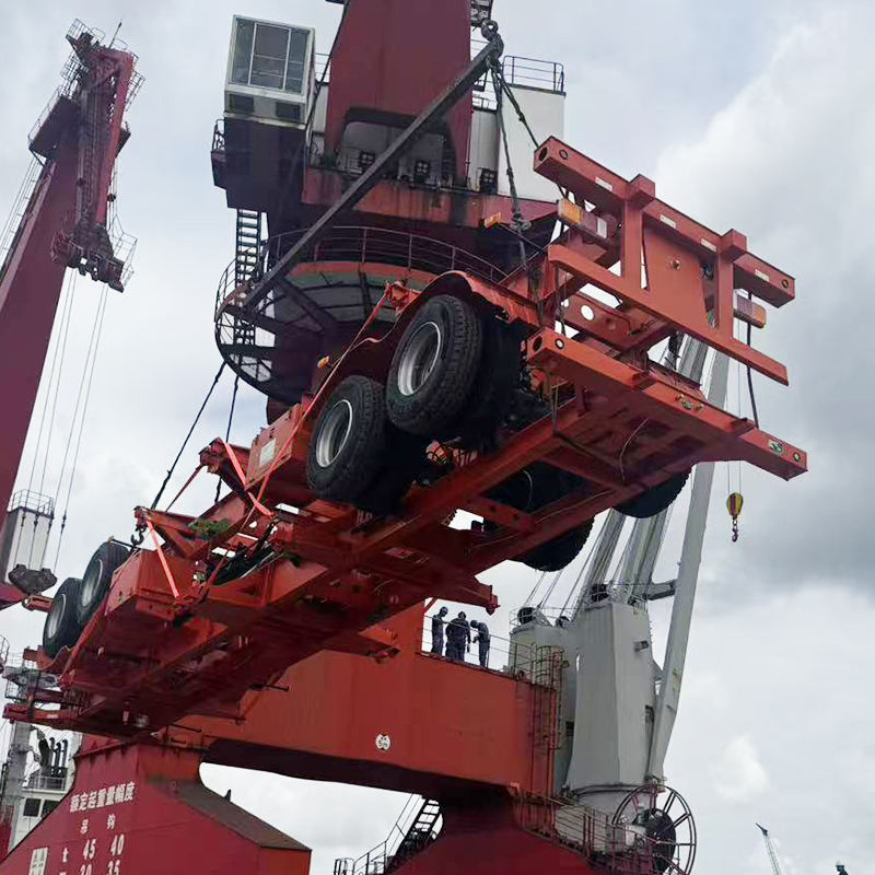 2 Wheels 20-60 Tons Steel Container Skeleton Semi-Trailer