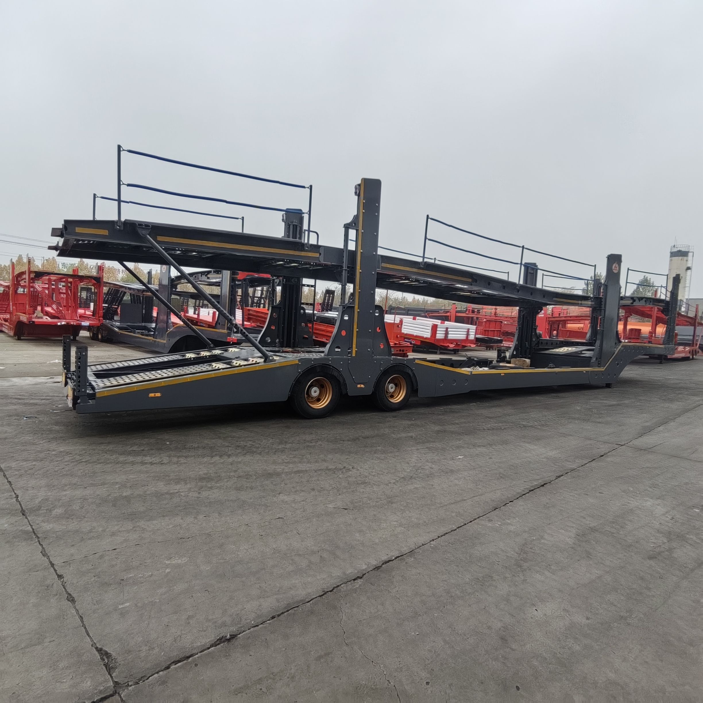 New Pattern Steel Car Carrier Truck Trailer Car Transport Semi-Trailers 