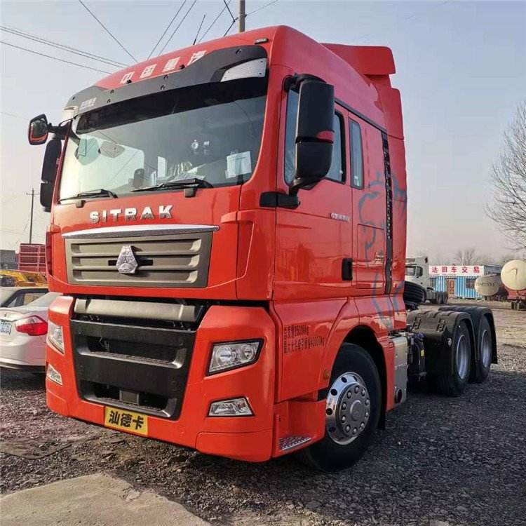 All-new Howo SITRAK C7H tractor unit with spare tire