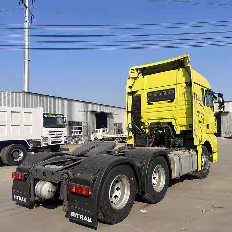 All-new Howo SITRAK C7H tractor unit with spare tire