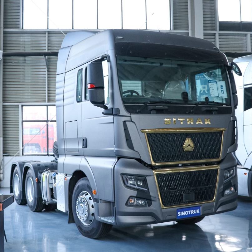 All-new Howo SITRAK C7H tractor unit with spare tire