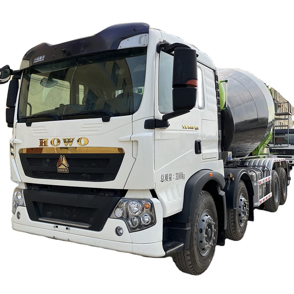 Boutique Second Hand 2022 8x4 12cubic HOWO TX Chassis ZOOMLION Upper Box Concrete Mixer Truck