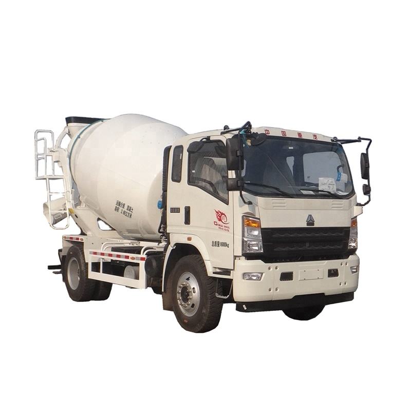 HOWO 4X2 4 Cbm Concrete Mixer Truck 180HP Euro 4