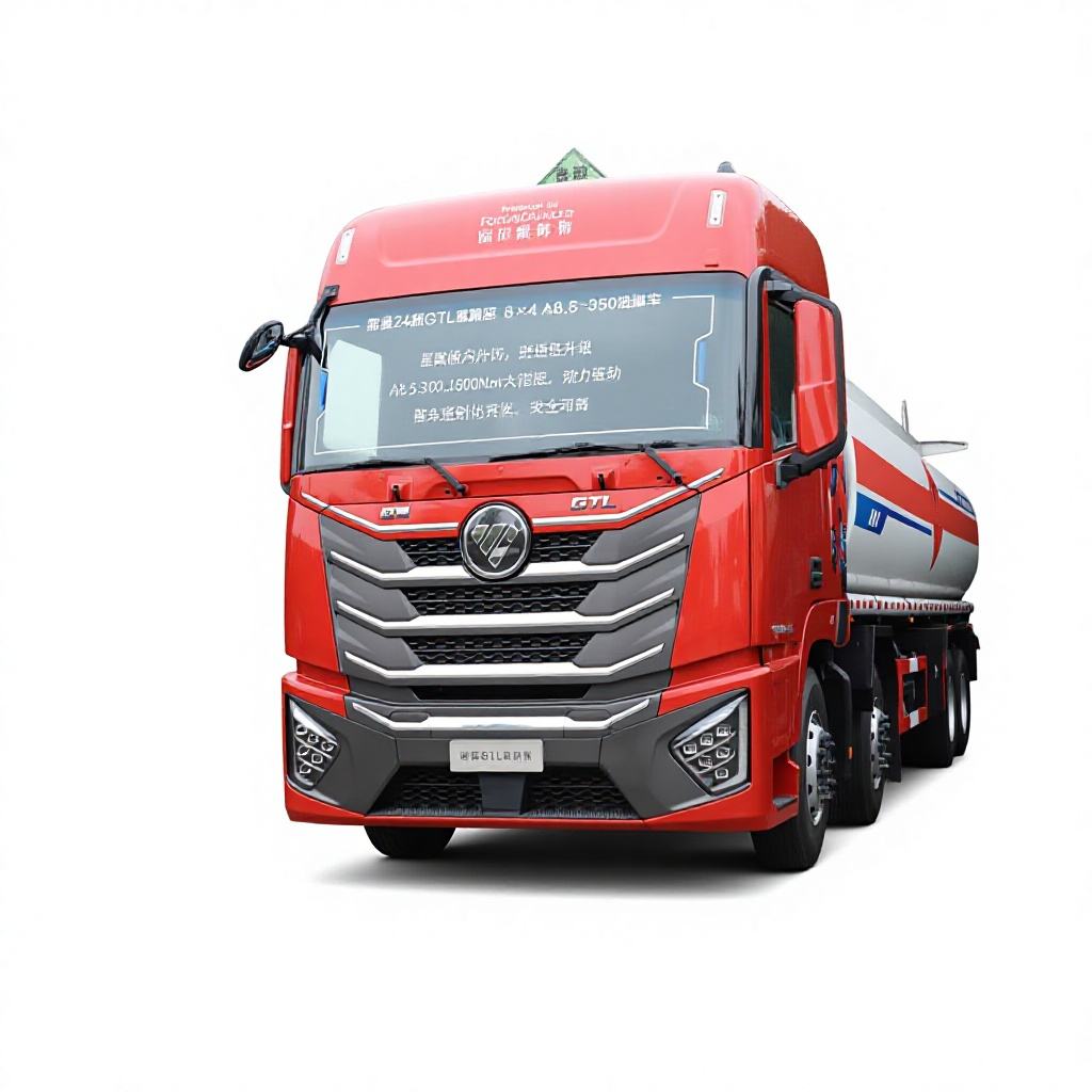 Foton Auman GTL 8X4 Oil Tanker Truck 360HP Cummins Engine 12-Speed Manual 30m³ Tank Volume